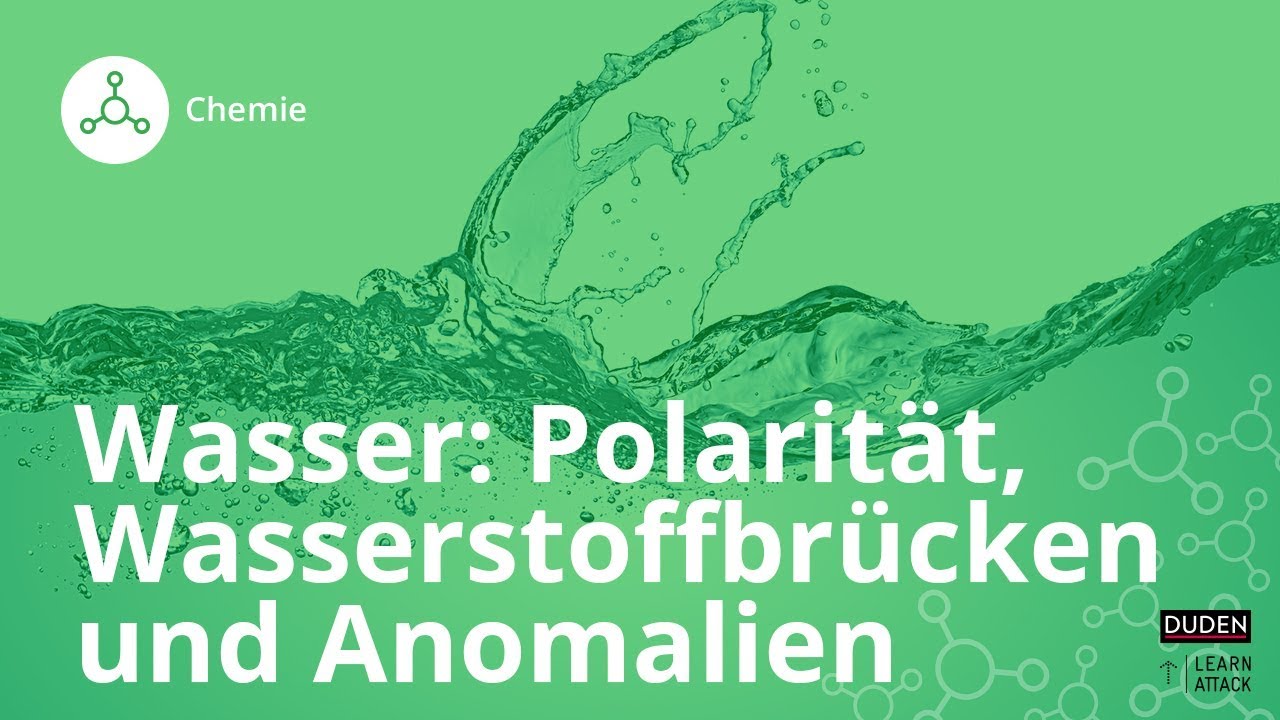 Wasser: Polarität, Wasserstoffbrücken und Anomalien  – Chemie | Duden Learnattack