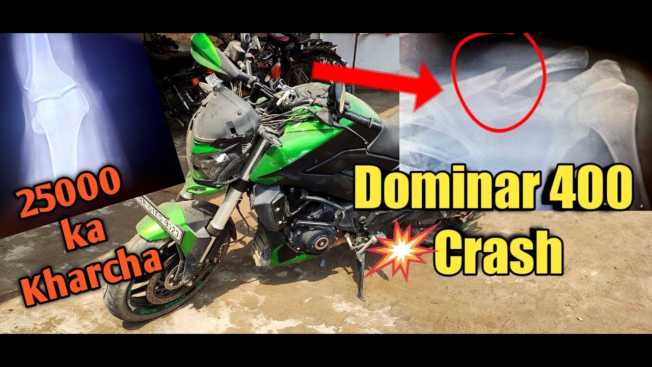 Dangerous Dominar 400 Crash 🥺 | Shoulder Fracture Ho Gaya 😥 | #dominar400 | #accident | #dominar