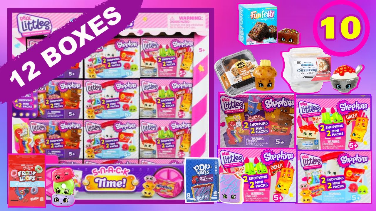 Распаковка Shopkins: Настоящие малыши: Время перекуса!! Настоящие малыши: Пятница #10!