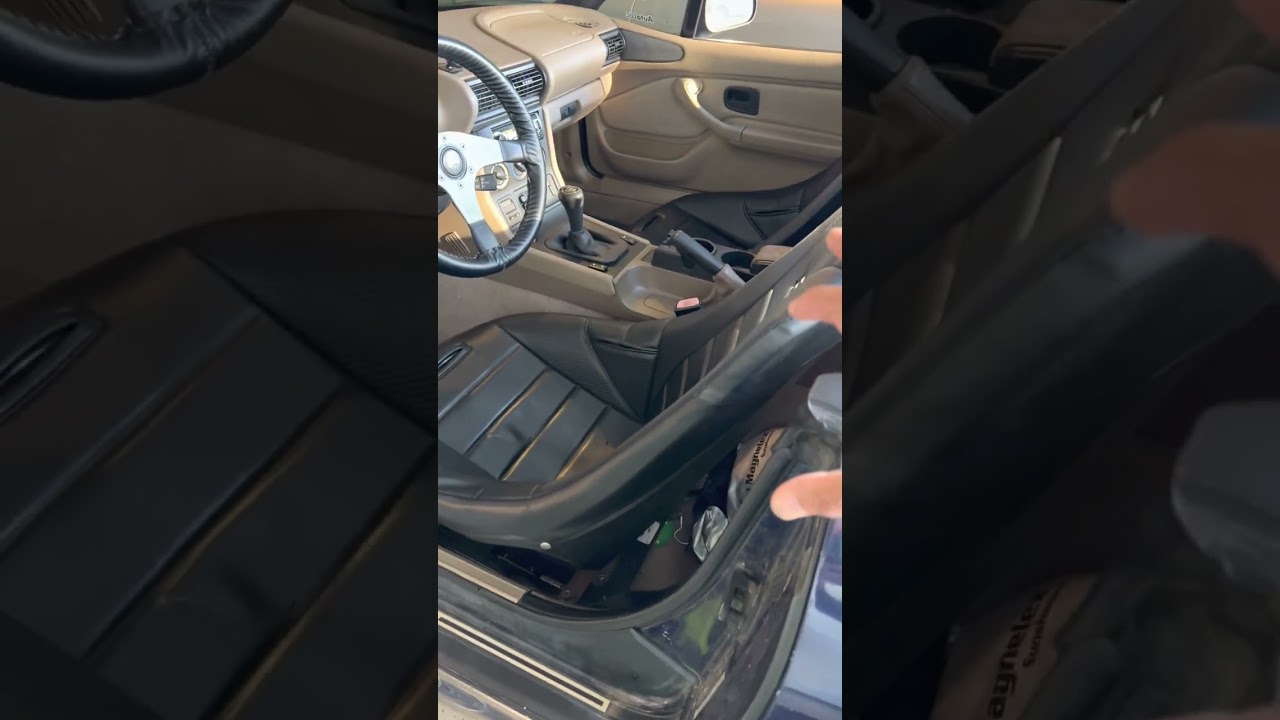 bmw z3 tip2  - racing seat installs #shorts