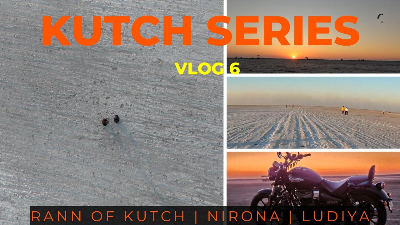 White Rann of Kutch | Solo Bike Trip | Nirona | Dhordo | Kalo Dungar | Tent City | Evoke |  Vlog 6