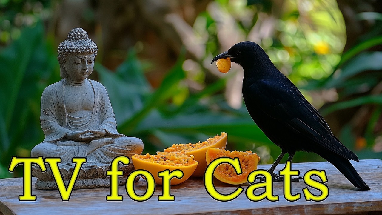 TV for Cats 🐦 Backyard Birds in 4K | Entertain Indoor Cats Home Alone Daily