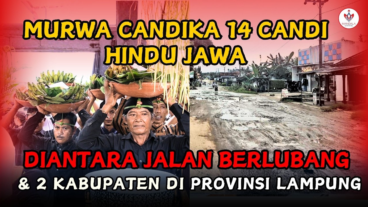 14 CANDI, DIANTARA JALAN BERLUBANG & ANTAR KABUPATEN......... #pringsewu #lampung #hindu #hindujawa