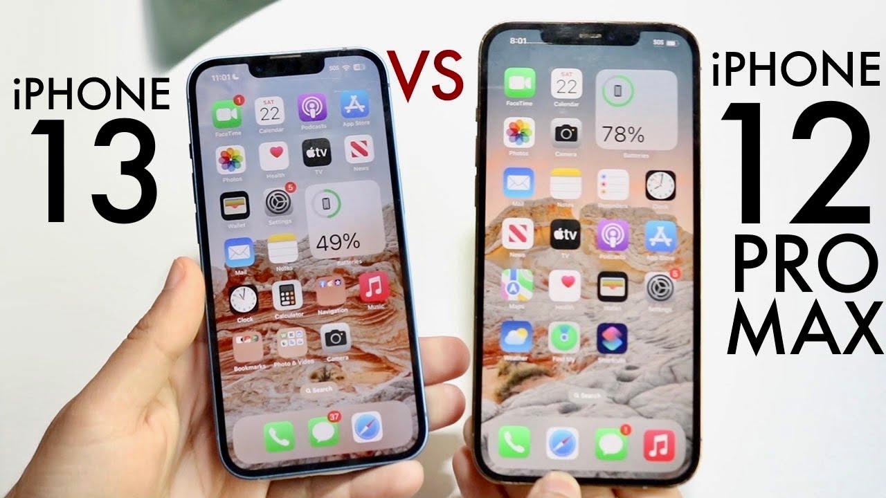 iPhone 13 против iPhone 12 Pro Max в 2023 году! (Сравнение) (Обзор)