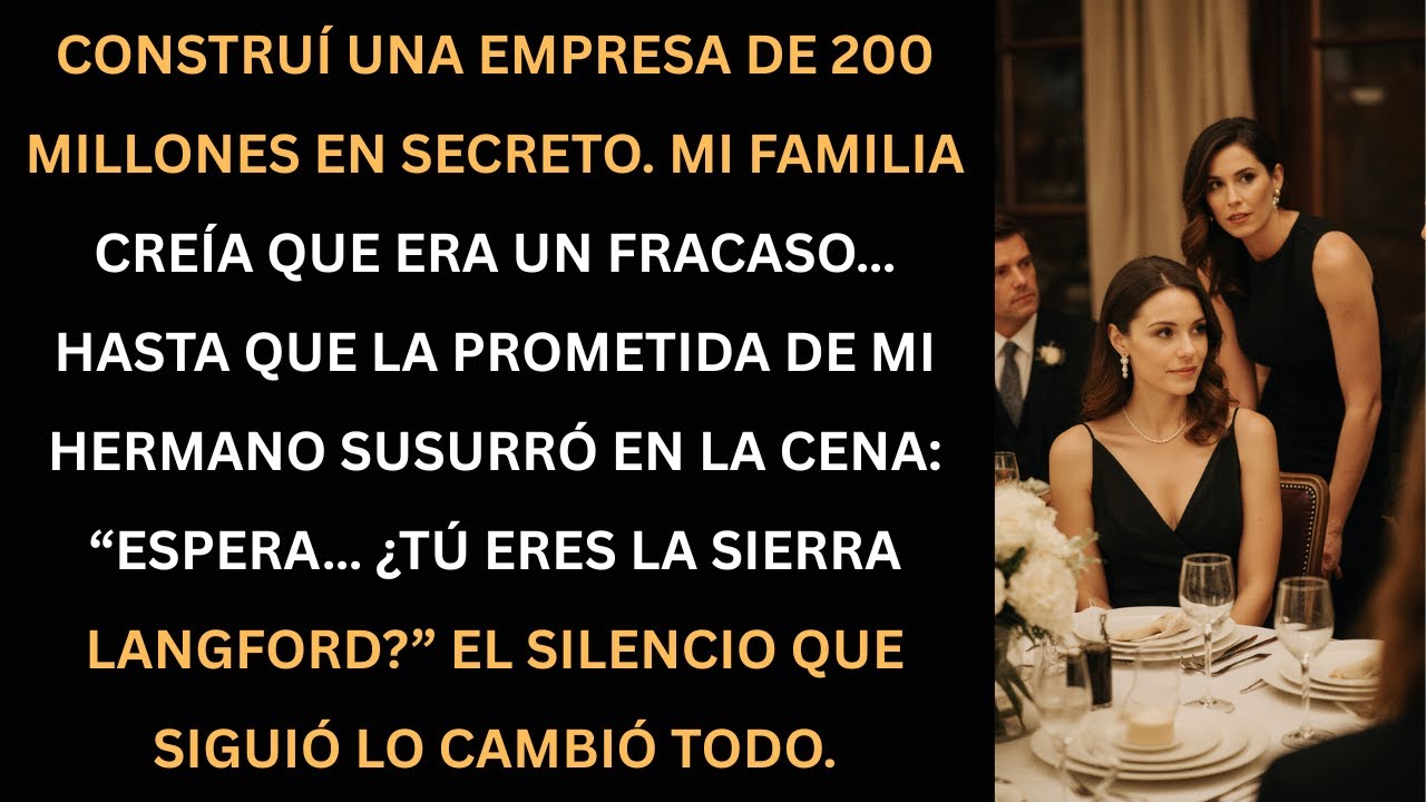 Todos creían que era un fracaso… hasta que en la cena familiar revelaron mi verdadero secreto.