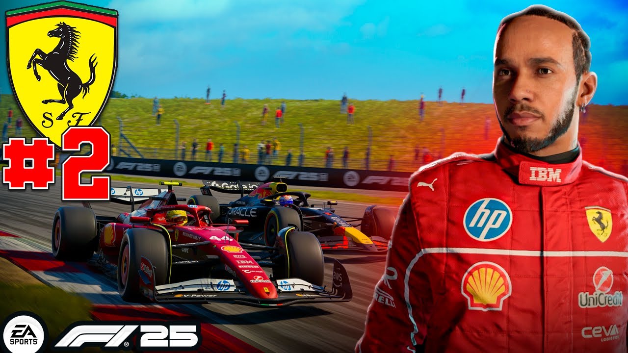 F1 25 - MODO CARREIRA - A PRIMEIRA VEZ DO HAMILTON COM A FERRARI!   EP 02