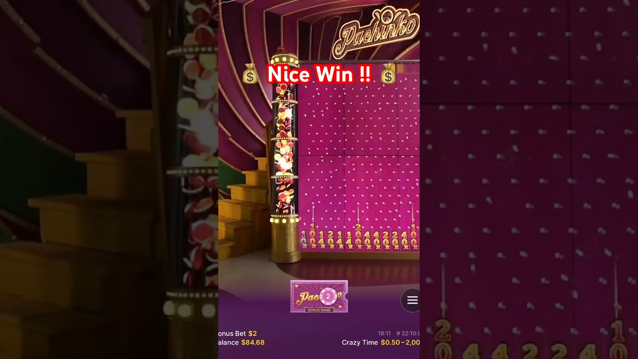 Pachinko Crazy Time Nice Win Bonus 