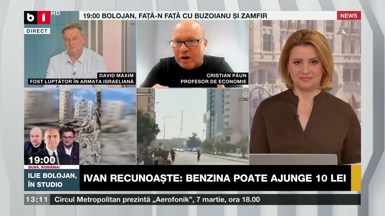 SPECIAL B1 CU NADIA CIURLIN. ULTIMA ORĂ: ISRAEL ATACĂ PALATUL PREZIDENȚIAL DIN LIBAN/ P2