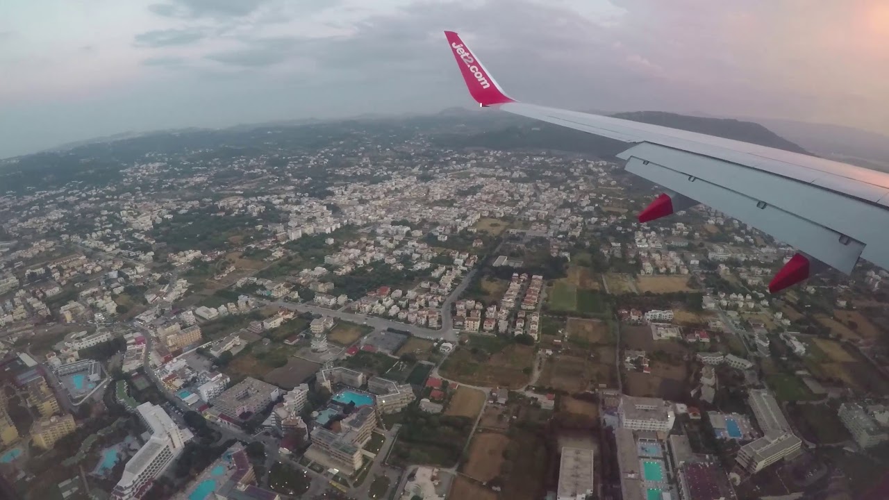 Landing at Rhodes Airport RHO