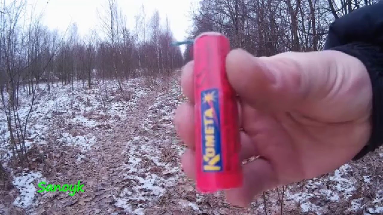 Тест петарды черный пират Р1217 КОМЕТА