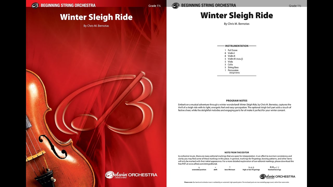 Winter Sleigh Ride, by Chris M. Bernotas – Score & Sound