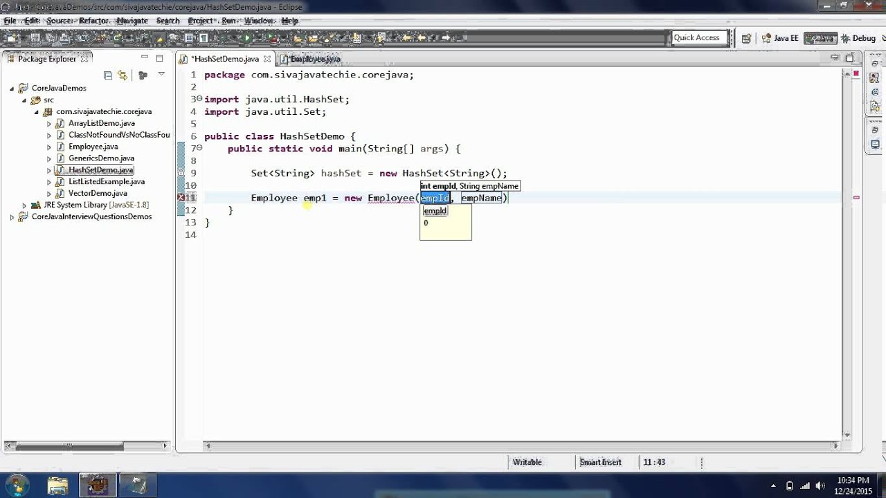 Collections in Java: HashSet Concept explanation in Detail with examples