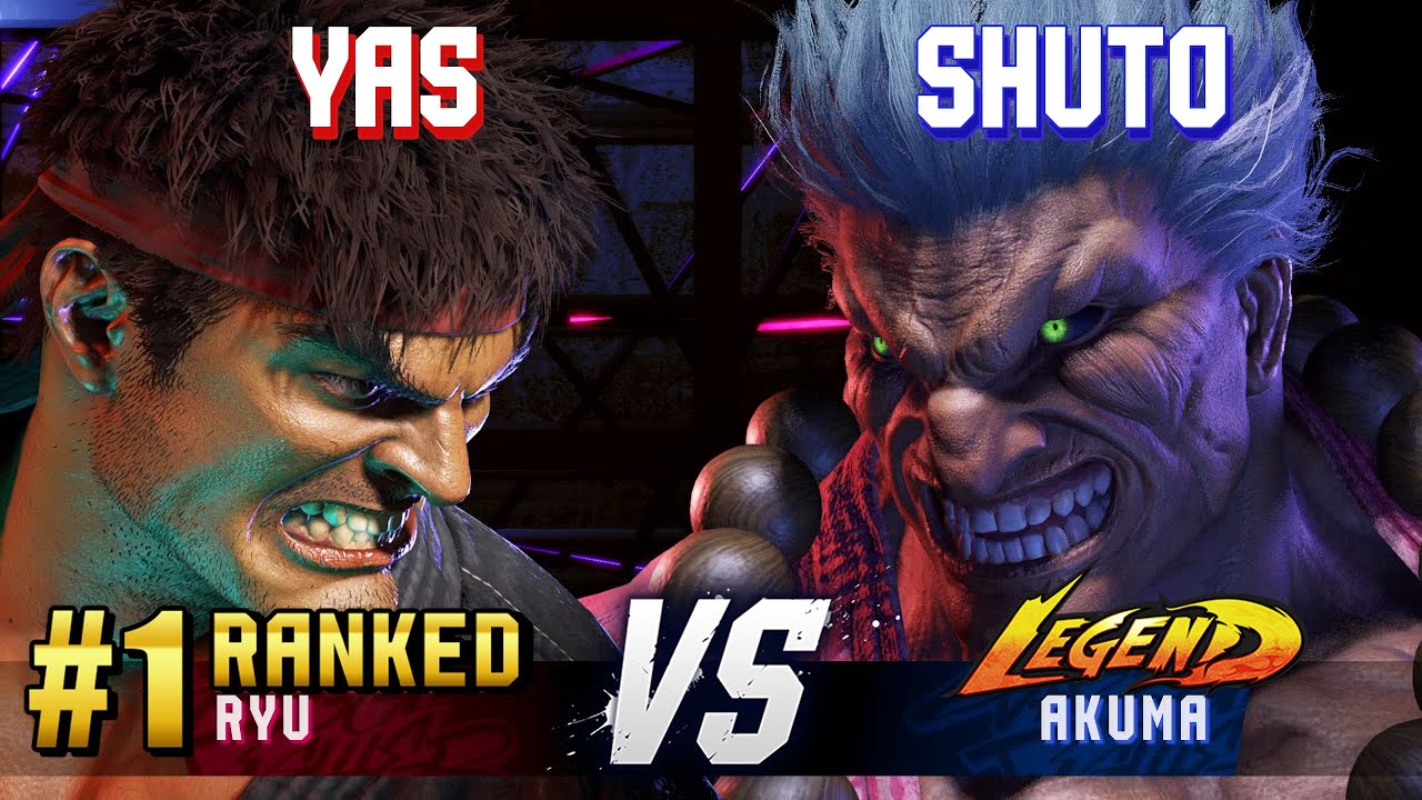 SF6 ▰ YAS (#1 Ranked Ryu) vs SHUTO (Akuma) ▰ High Level Gameplay
