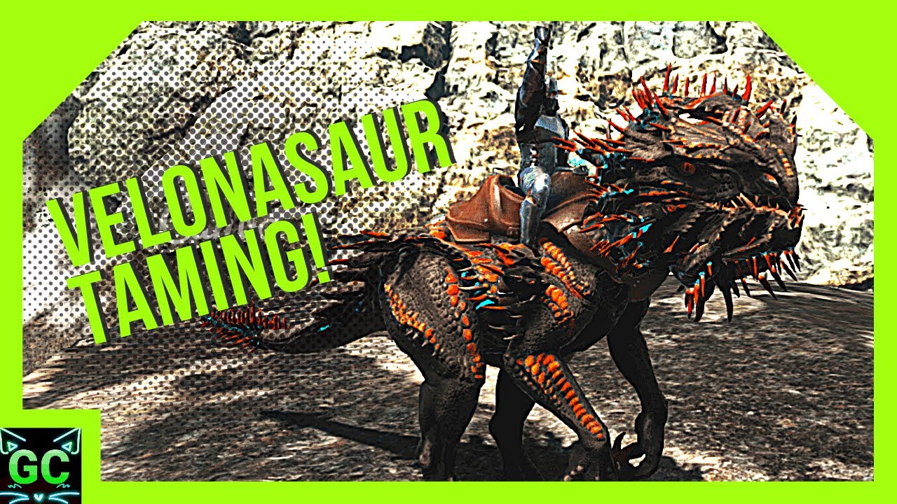 Taming ARKs LIVING TURRET! Velonasaur Taming! Ep:19 (ARK Fjördur)