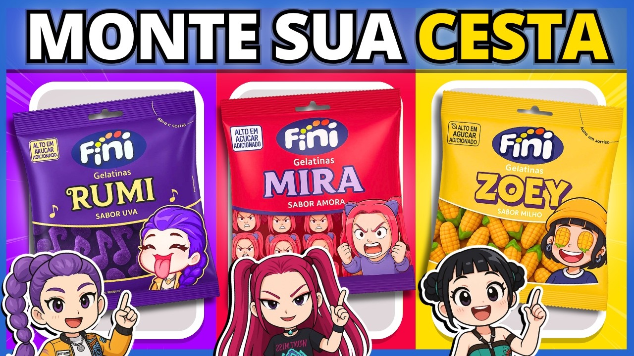 🎵💽 Monte sua CESTA com GUERREIRAS DO KPOP 🍧🍭| Escolha os melhores doces | #buuquiz #quiz