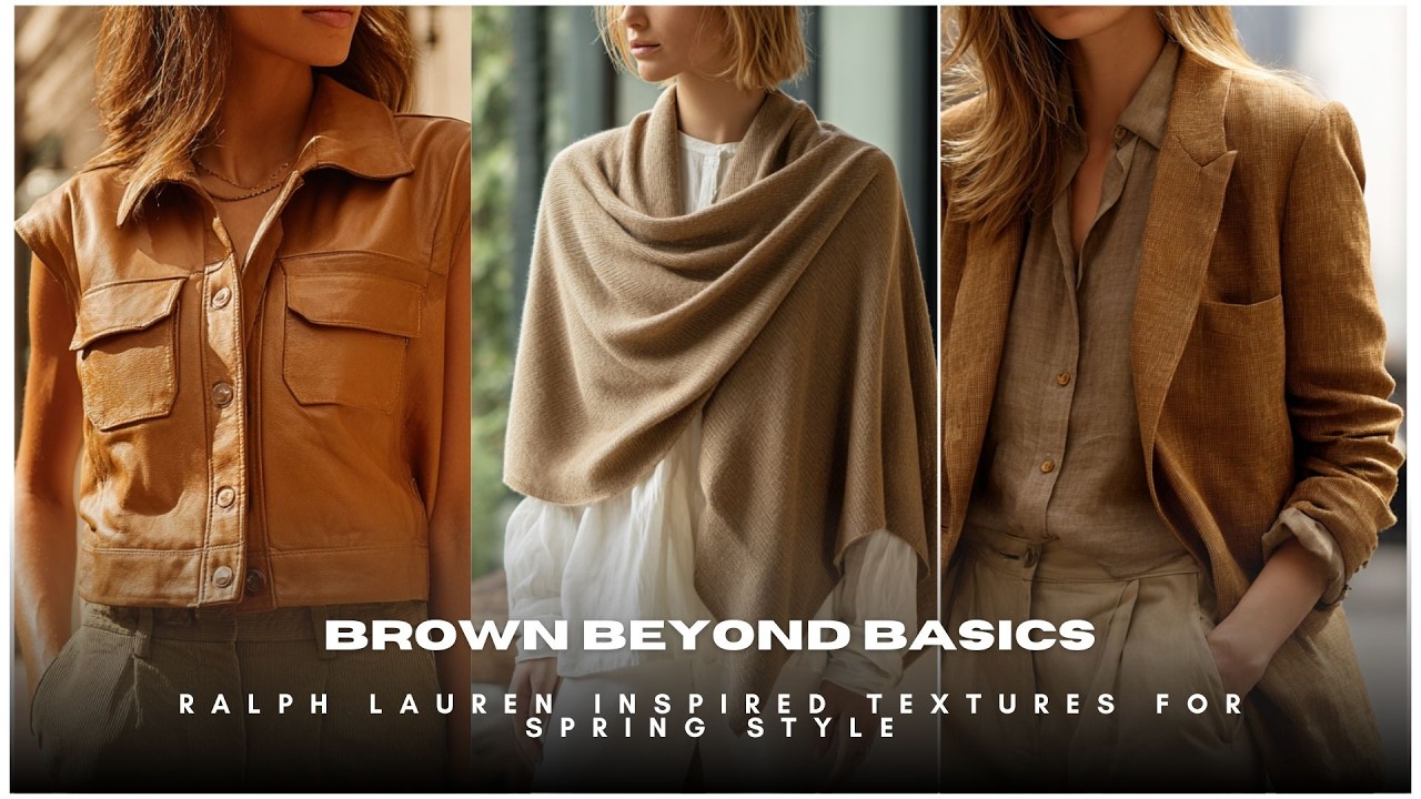 🤎 Brown Beyond Basics ✨ Ralph Lauren Inspired Textures for Spring Style