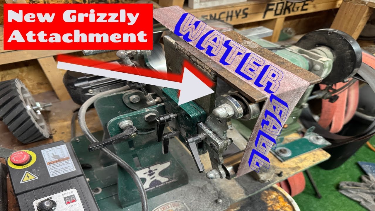 Grizzly 2 X 42 WATERFALL PLATEN Build! #create #modified #knifemakingtutorial #machine #blades