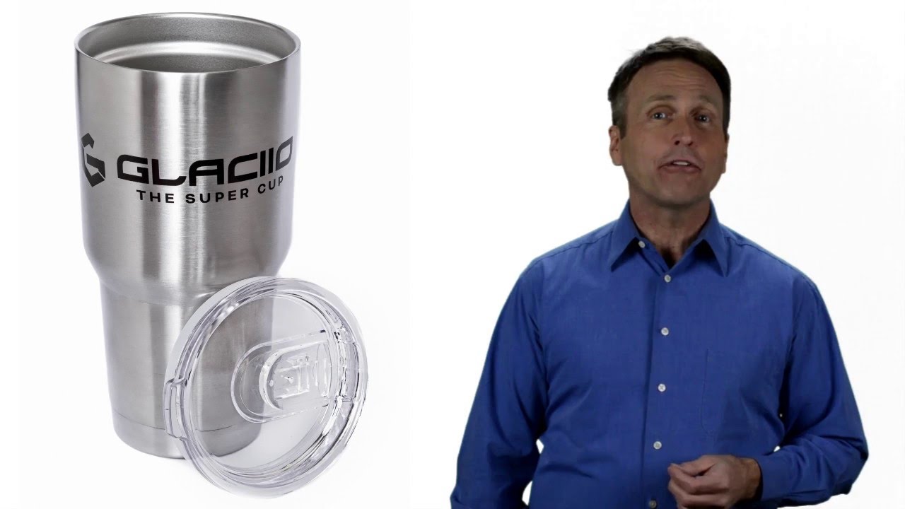 GLACIIO Insulated Cup - Double Wall Stainless Steel - Travel tumbler Coffee Mug