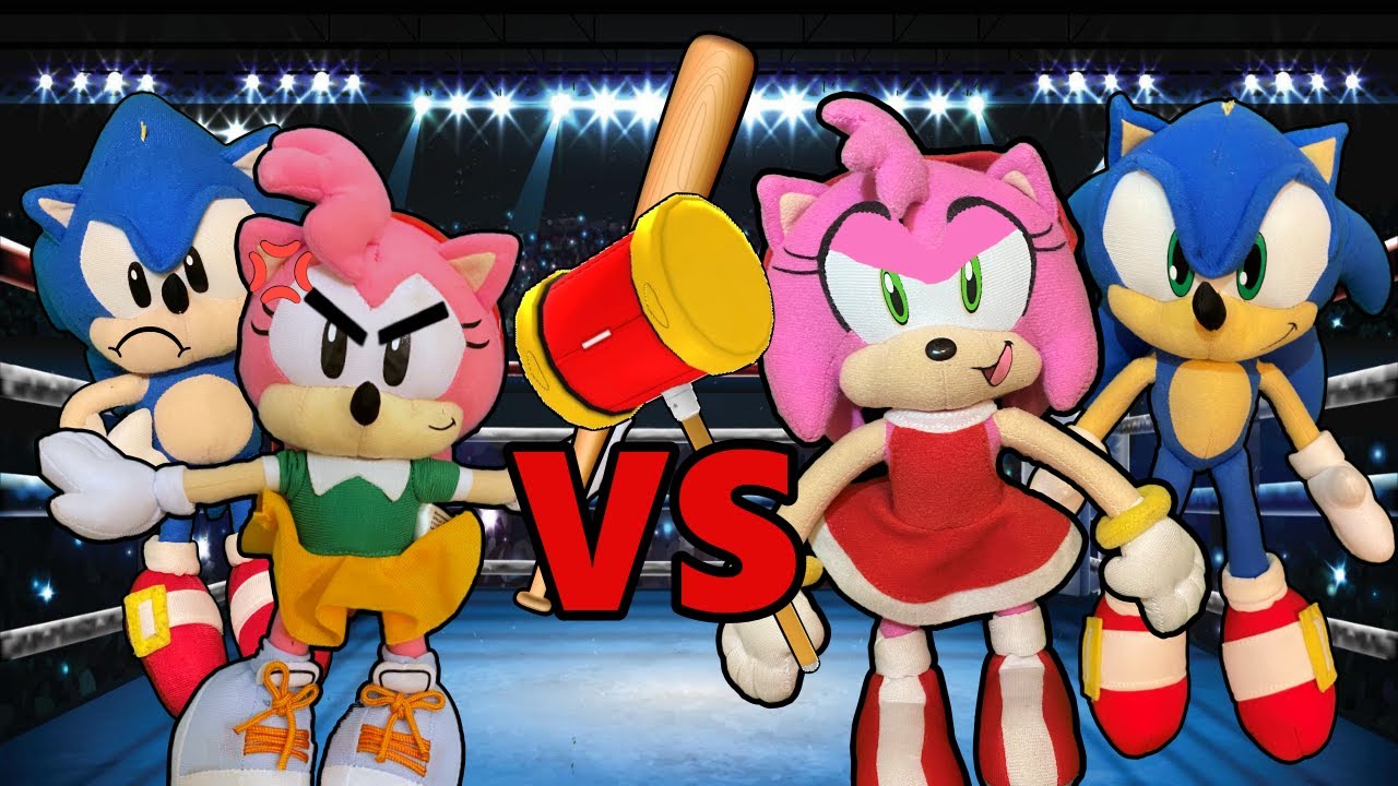 Sonic Plush - Classic Amy VS Amy!