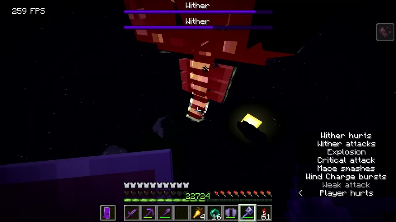 aurafarming and macing withers