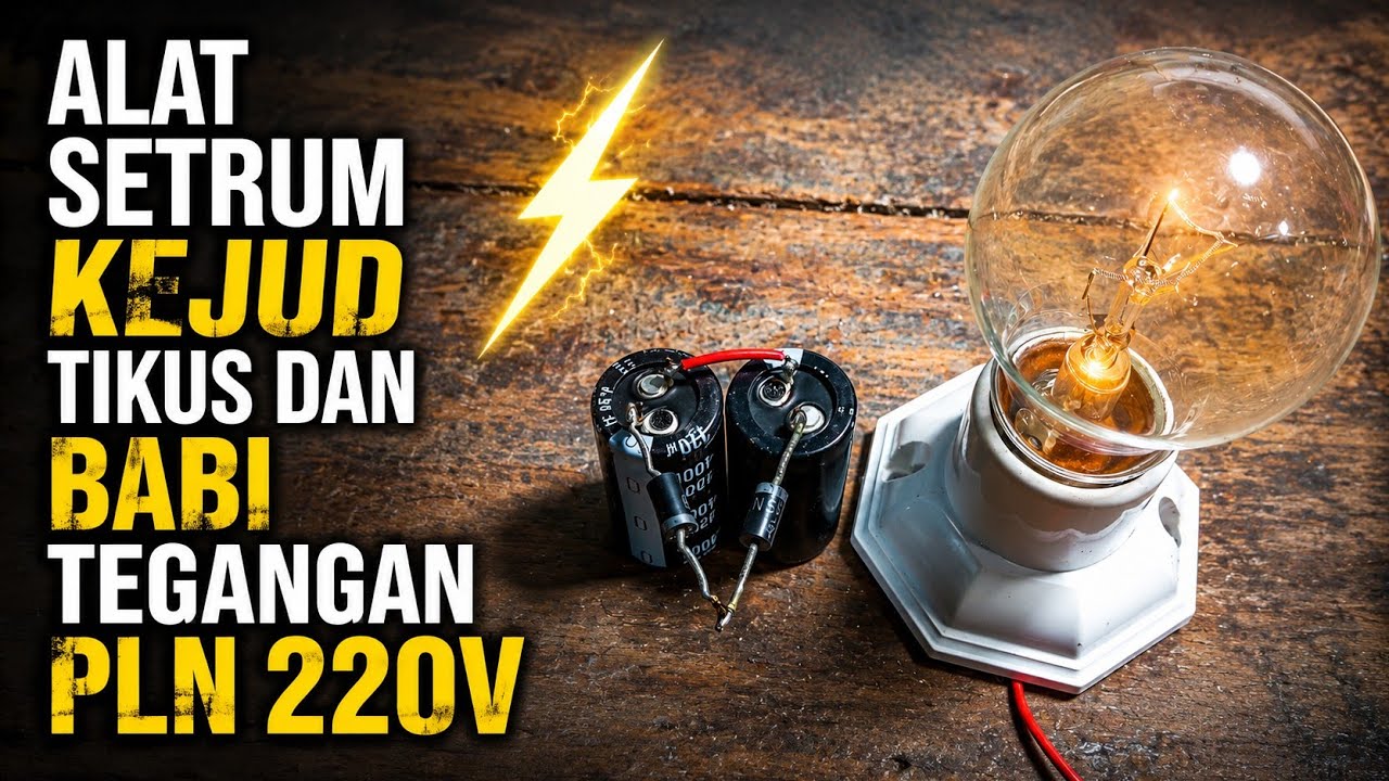 cara membuat setrum kejud babi dan tikus menggunakan tegangan PLN 220V