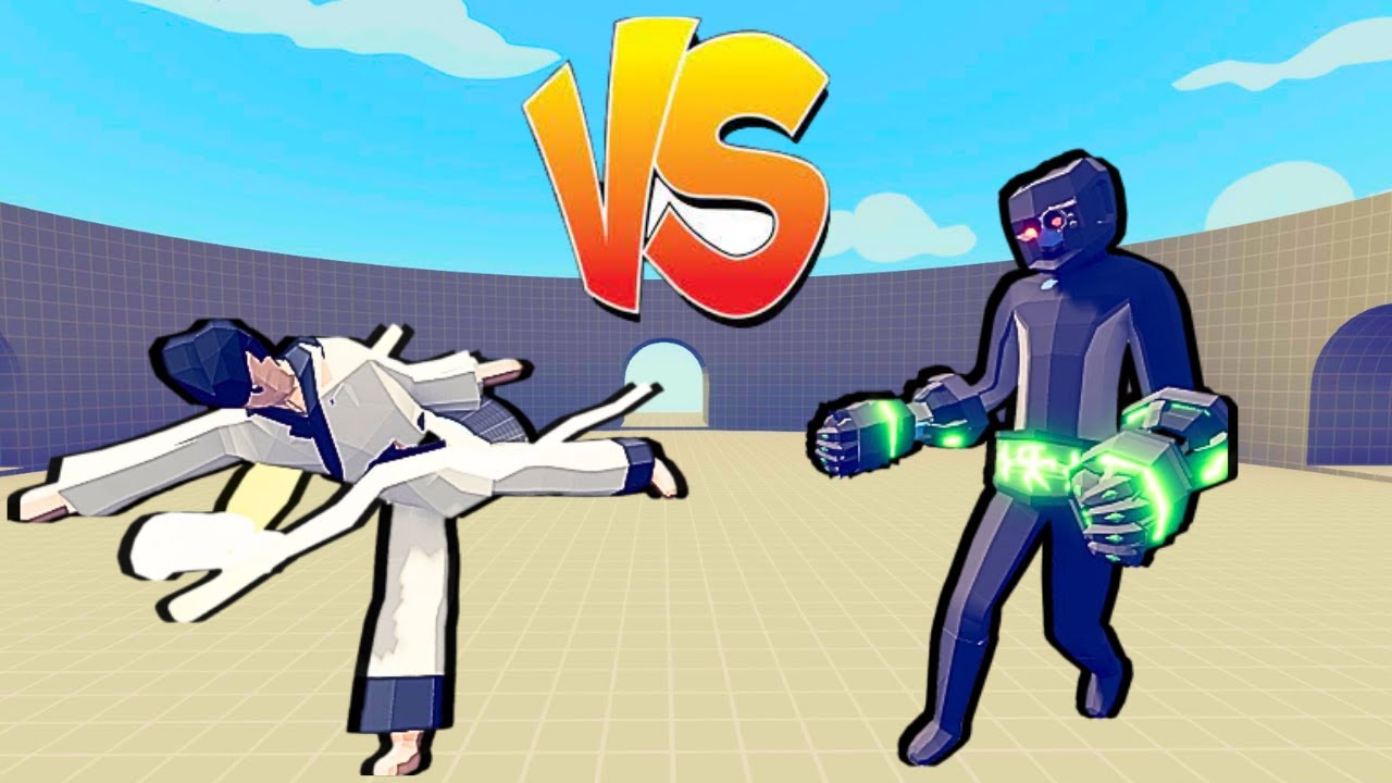 TAEKWONDO CHAMPION vs TITANIUM BOXER  - Totally Accurate Battle Simulator TABS