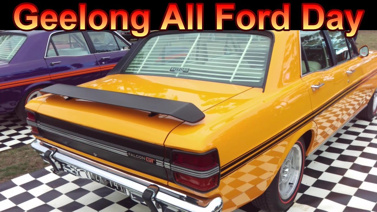 Geelong all Ford Day random cars Falcons , GT ,Fairmont Aussie fords