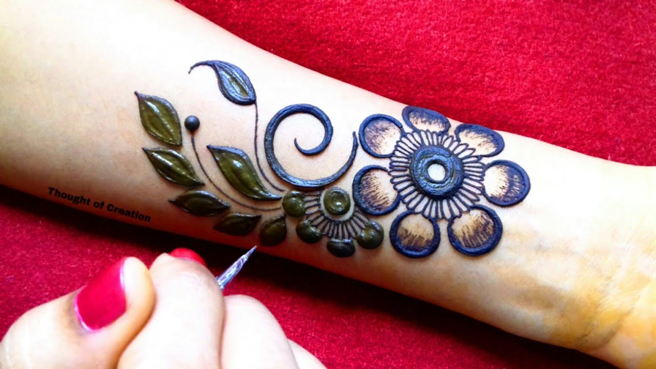 New Stylish Simple Easy Mehndi Design for Hand |Thought of Creation