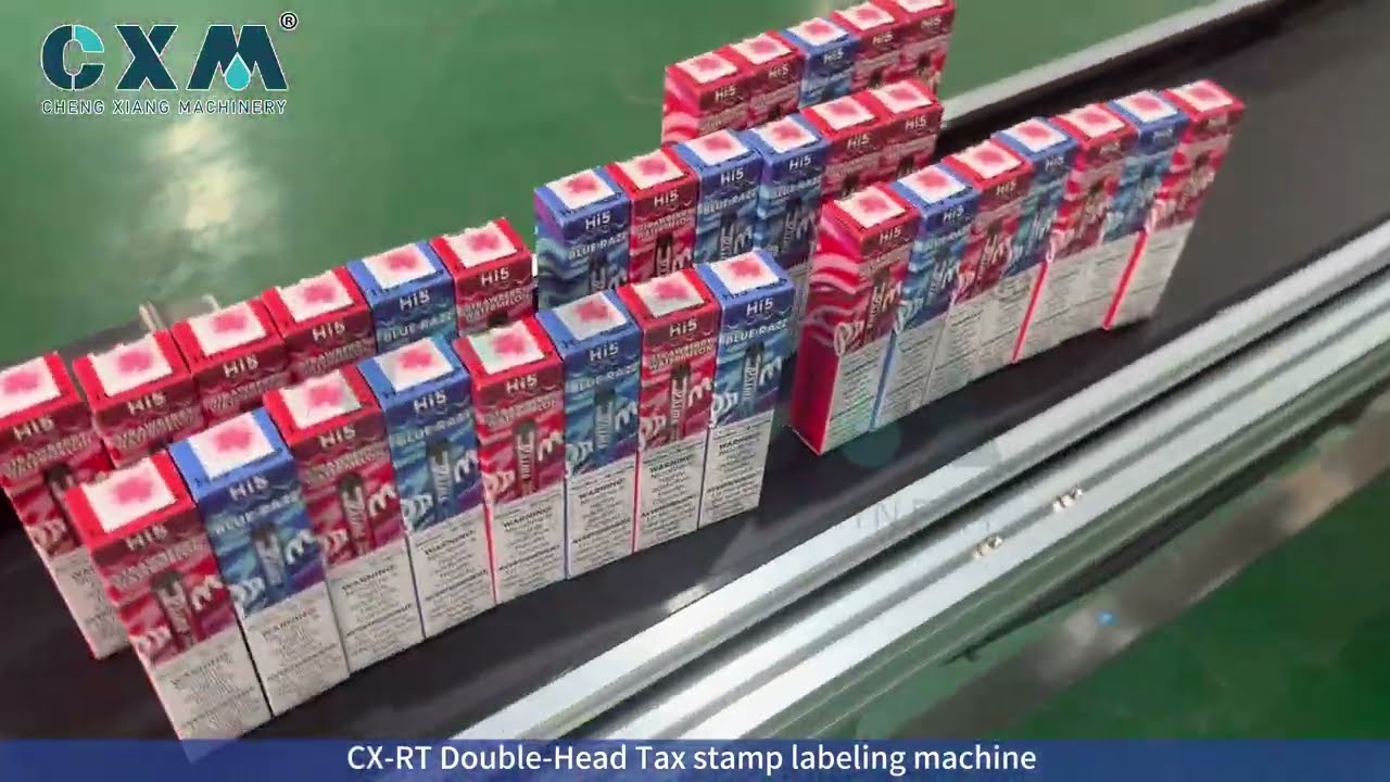 CX RT Double Head Tax stamp labeling machine Suitable for Cartons, Boxes, and Packets