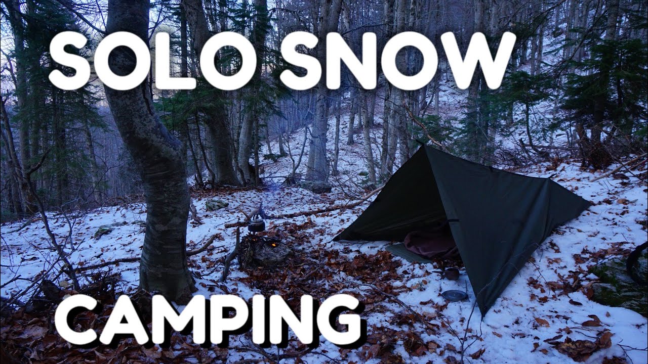 SOLO SNOW CAMPING | ASMR