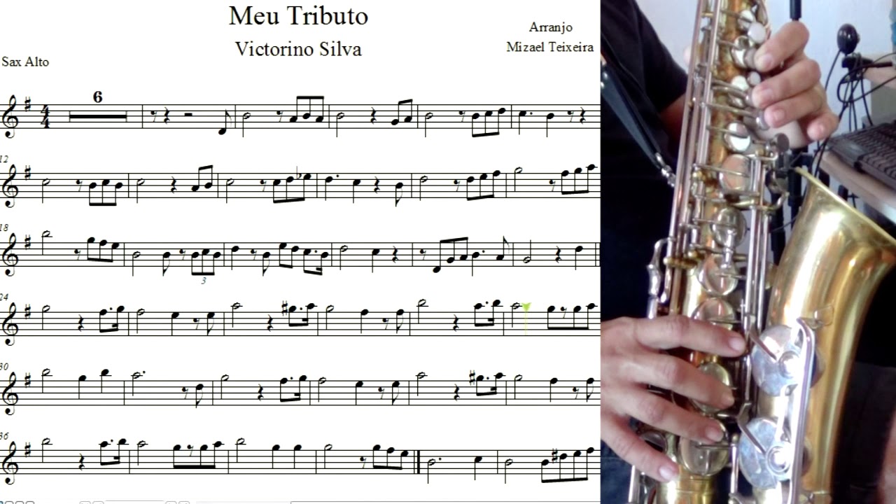 Meu Tributo - Sax Alto Com Partitura