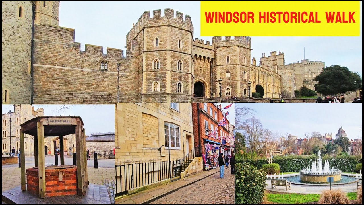 OLD Windsor Walking Tour 4K | Exploring the Charm of British Historic Town Castle & Secret Lanes