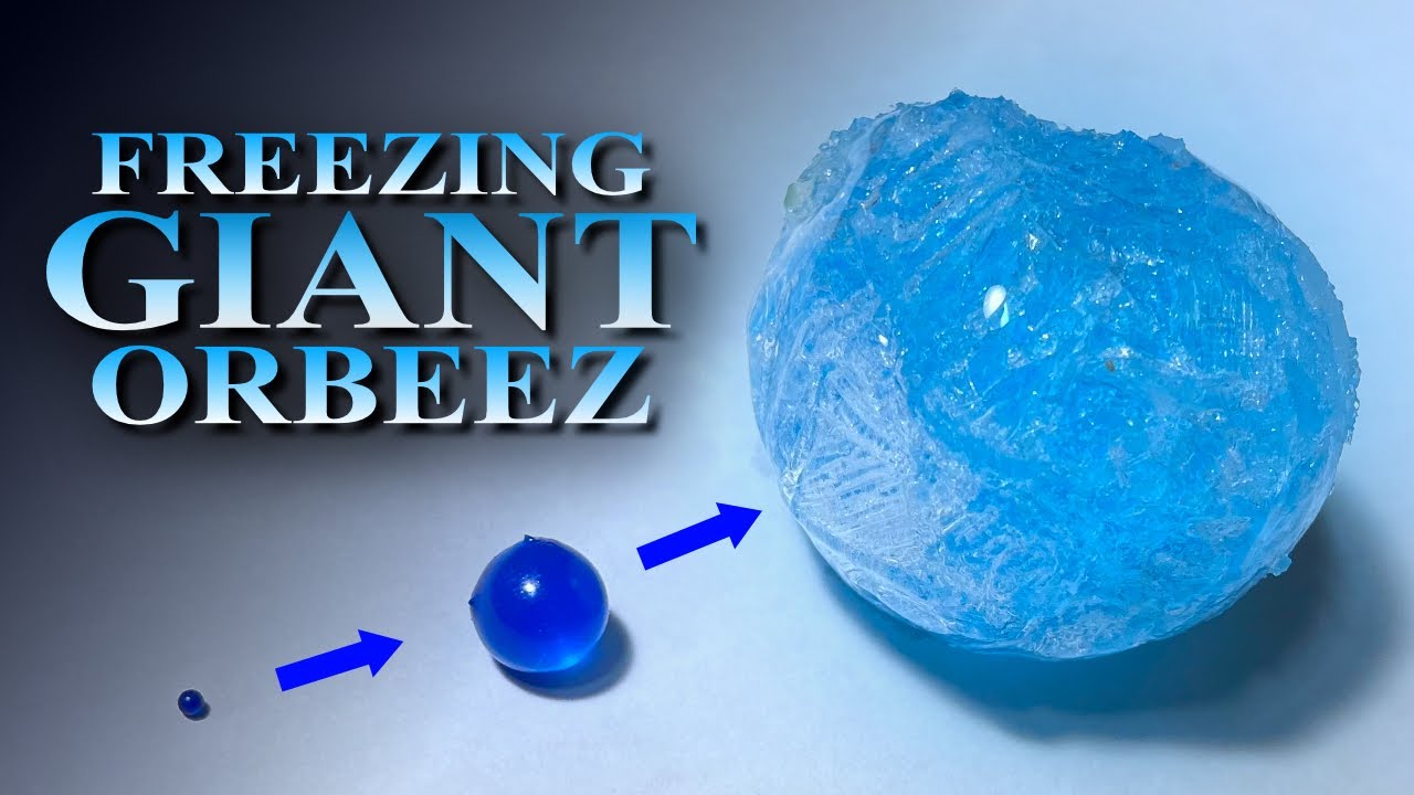 GIANT FROZEN ORBEEZ | What happens when you FREEZE ORBEEZ?