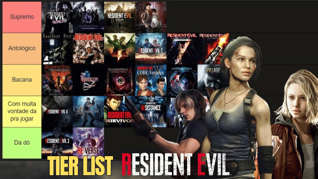 QUAL É O MELHOR RESIDENT EVIL? TIER LIST COMPLETA DA SAGA