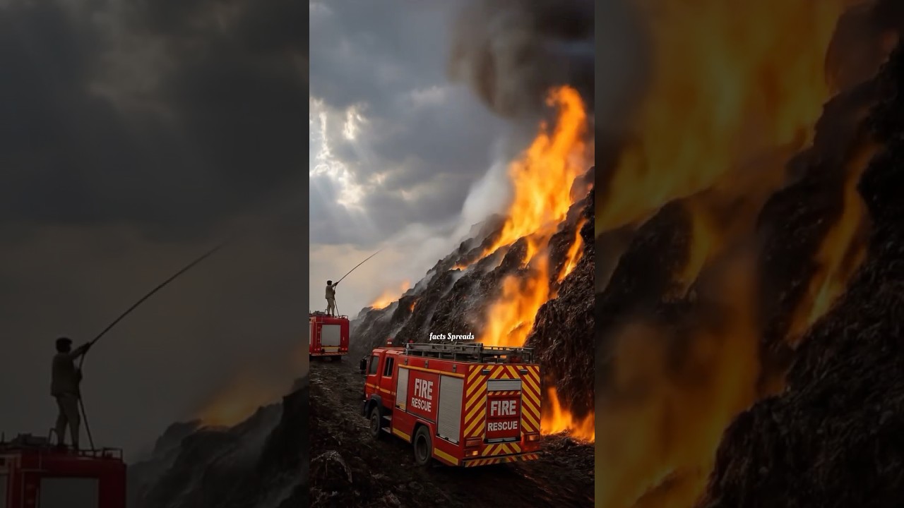 Inside the Ghazipur Landfill: India&rsquo;s Tallest Trash Mountain Explained | #shorts