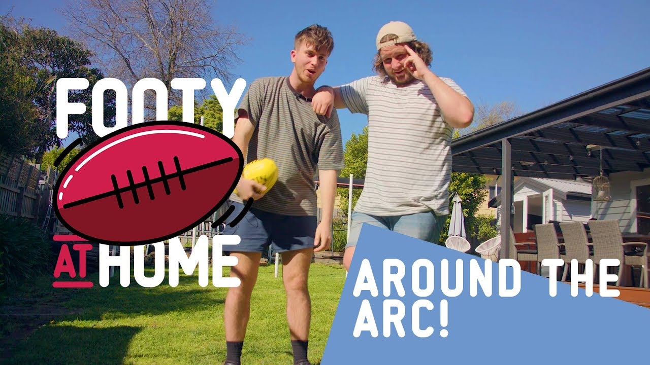 AROUND THE ARC | Footy at Home with Caden and Cookson