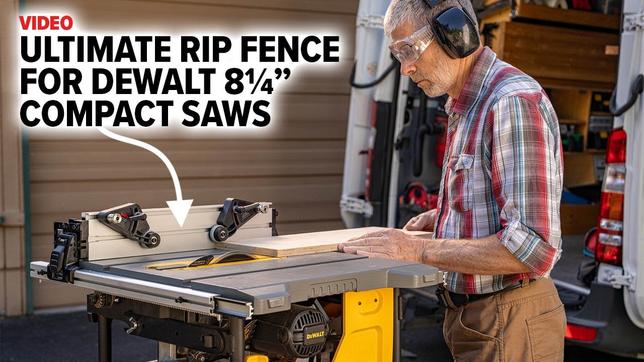 Upgraded Rip Fence for DeWalt Compact 8.25