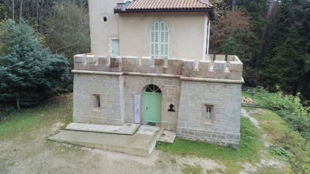 Le Parc Noisot (Fixin, Côte d'Or, Bourgogne) vu du ciel