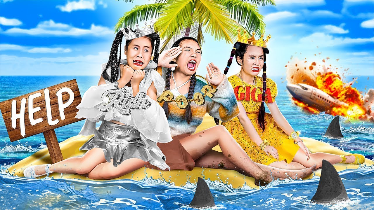 24 Giờ Sinh Tồn Trên Đảo Hoang: Người Nghèo, Giàu và Siêu Giàu Ai Sống Sót?