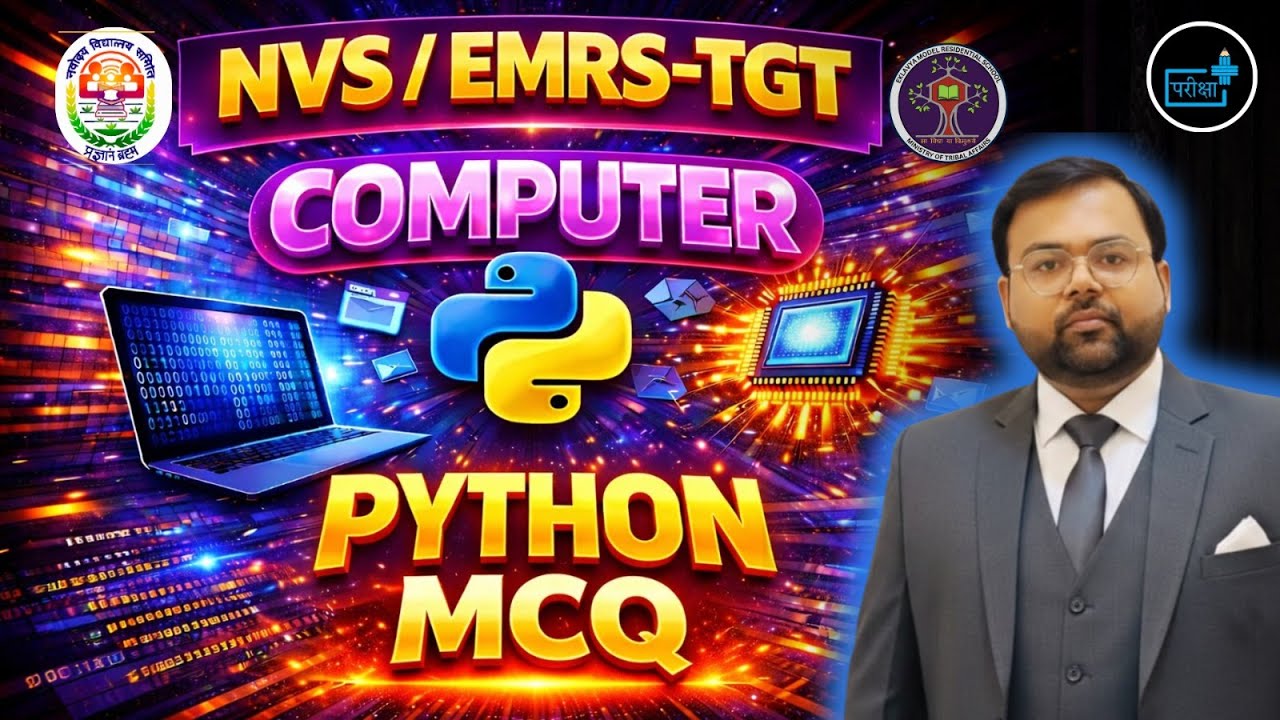 NVS EMRS TGT COMPUTER SCIENCE PYTHON MOST IMPORTANT QUESTION | Python MCQ | Top Expected Questions