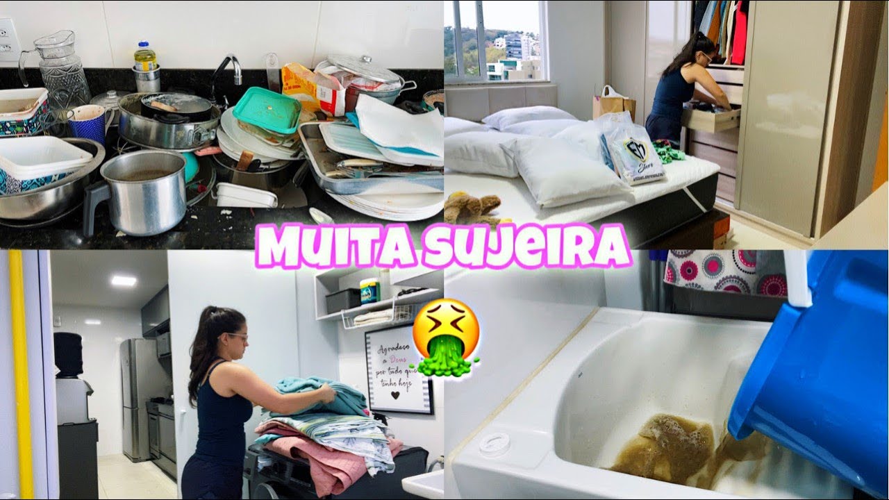 CANSEI... 2 DIAS SEM LIMPAR A CASA | FAXINA PESADA | ESTAVA UMA BAGUNÇA!