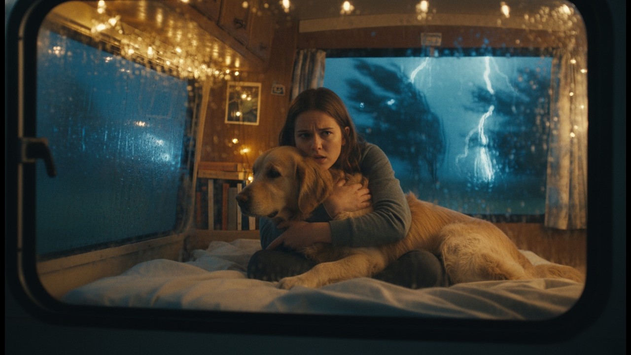 TRAPPED & ALONE: Surviving A Violent Storm In My Van With My Dog | Solo Female Van Life Nightmare