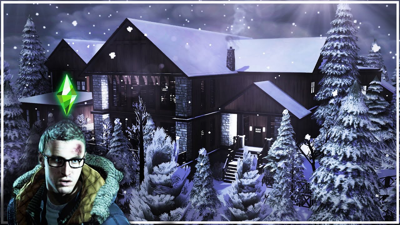 👻 UNTIL DAWN - THE LODGE ❄🌙 | The Sims 4 Speed Build | #hellhousecollab | No CC
