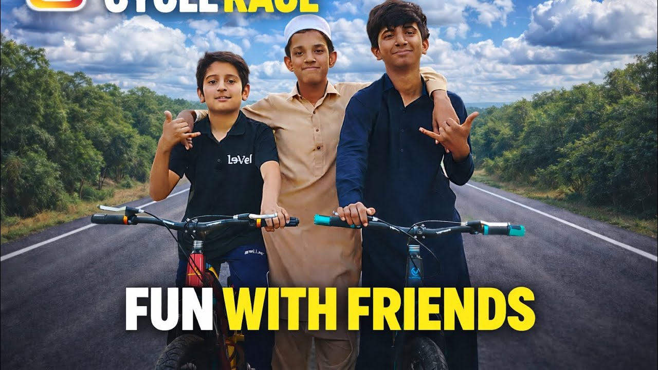 Fun with friends[Kashif ke sat race hu gye]😱