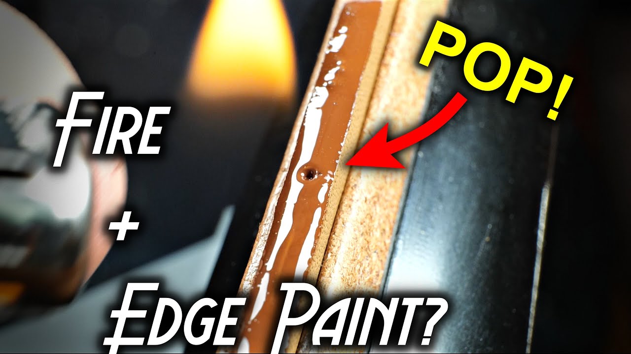 Leather Edge Paint Hack Using Fire