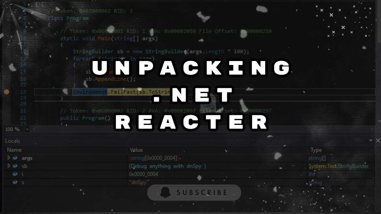 Unpacking .Net Reacter | #reverseengineering  #debuggingtools  #advancedreverseengineering !