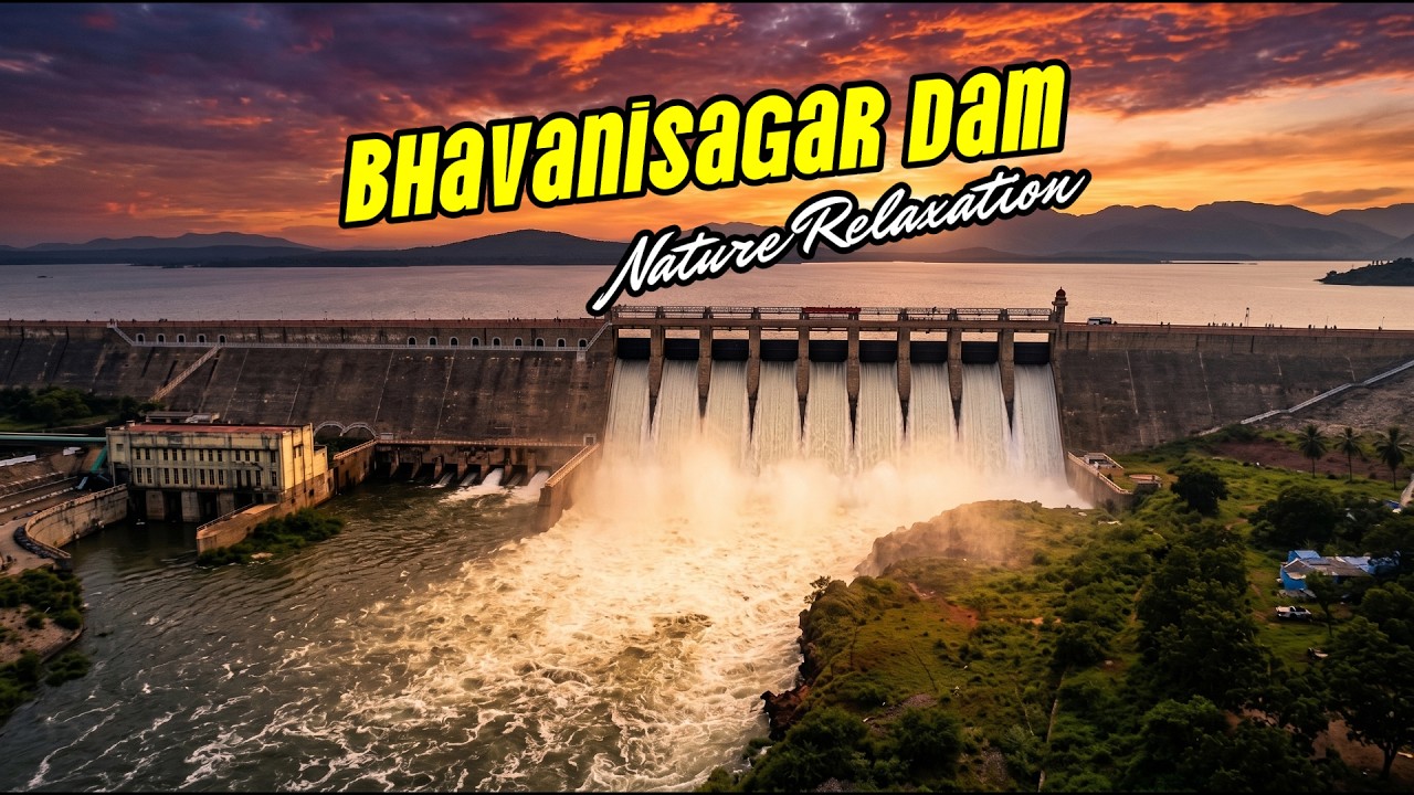 Bhavanisagar Dam Beautiful Relaxing Music | Peaceful Nature Views