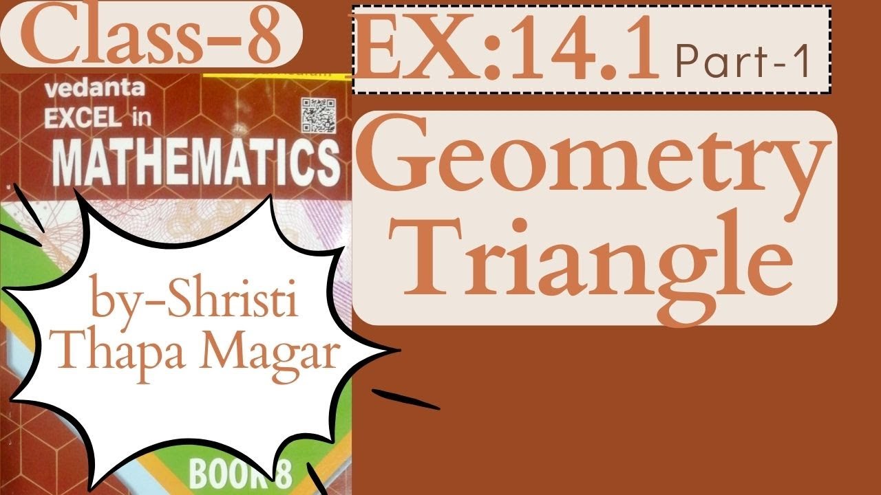 Class 8//Geometry Triangle EX:14.1//Q.No. 1 to 3f//part 1
