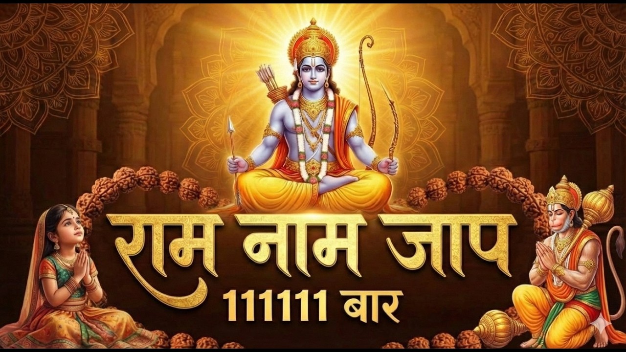 राम नाम जाप 111111 बार | Shri Ram Naam Jaap 111111 Times 