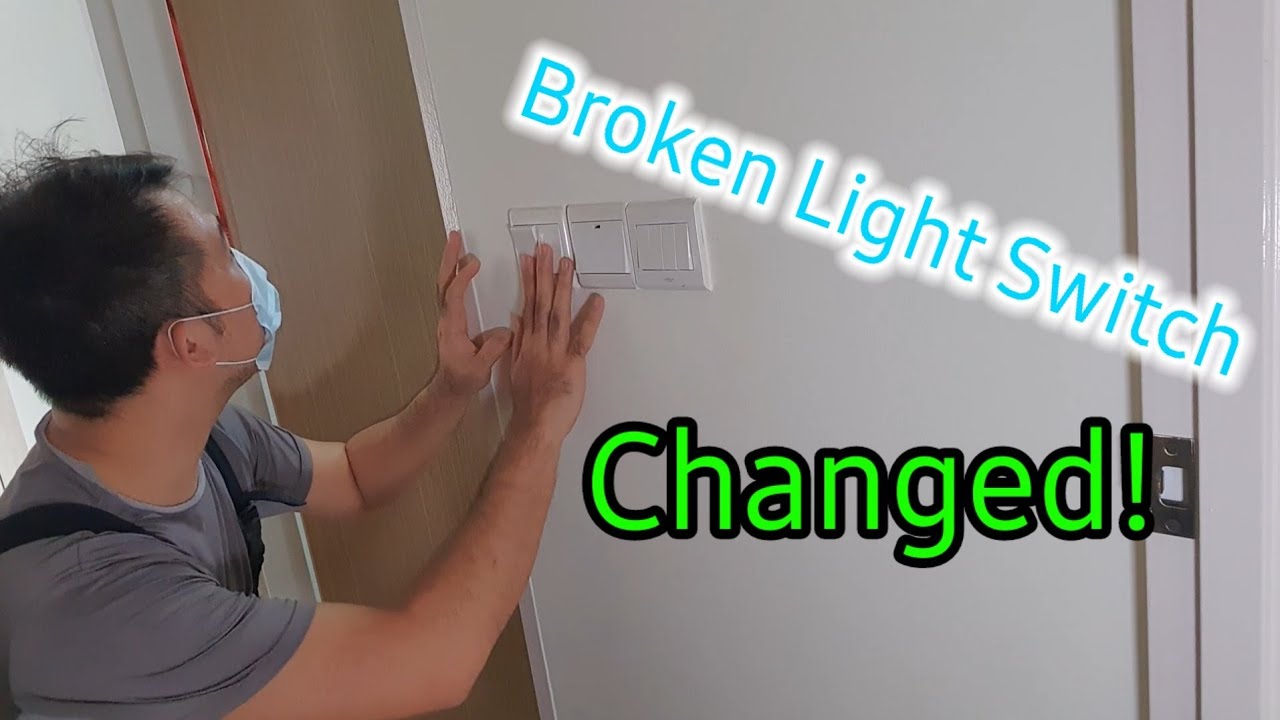 The Punggol Handyman: Changing a broken / spoilt/ sparking Light Switch.